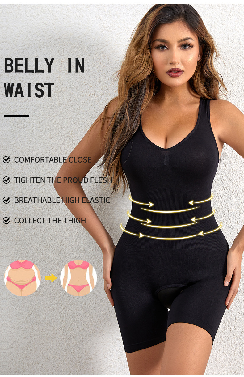 Seamless Solid Shaping Romper Tummy Control Butt Lifting